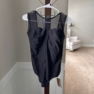 Albion fit The Maria, Black Mesh One-Piece Swimsuit NWT